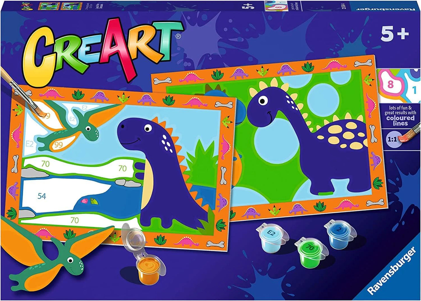 CreArt Land of the Dinos 2X 12.5X7"