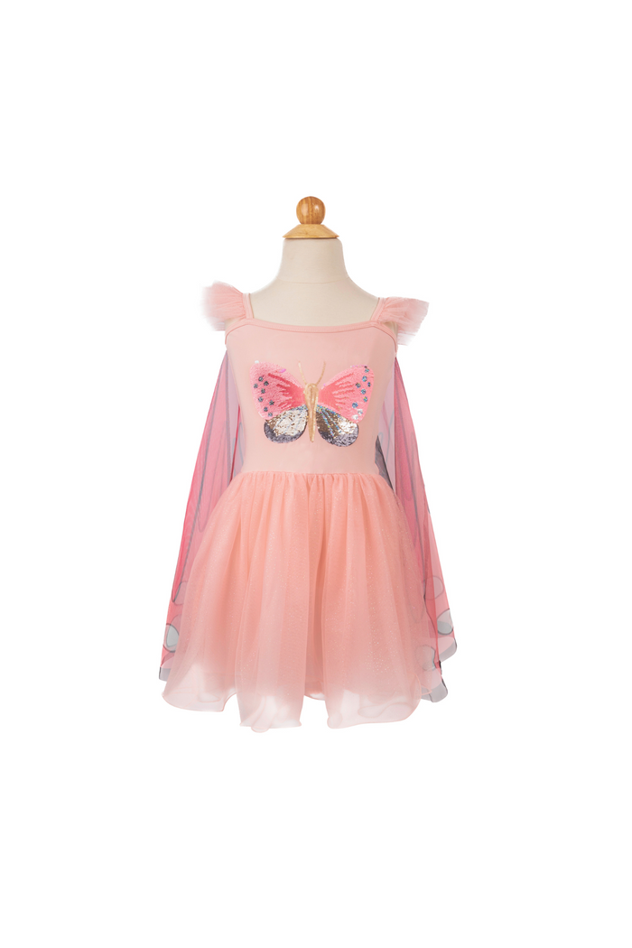 Sequins Secret Butterfly Twirl Dress with Wings Size 5-6
