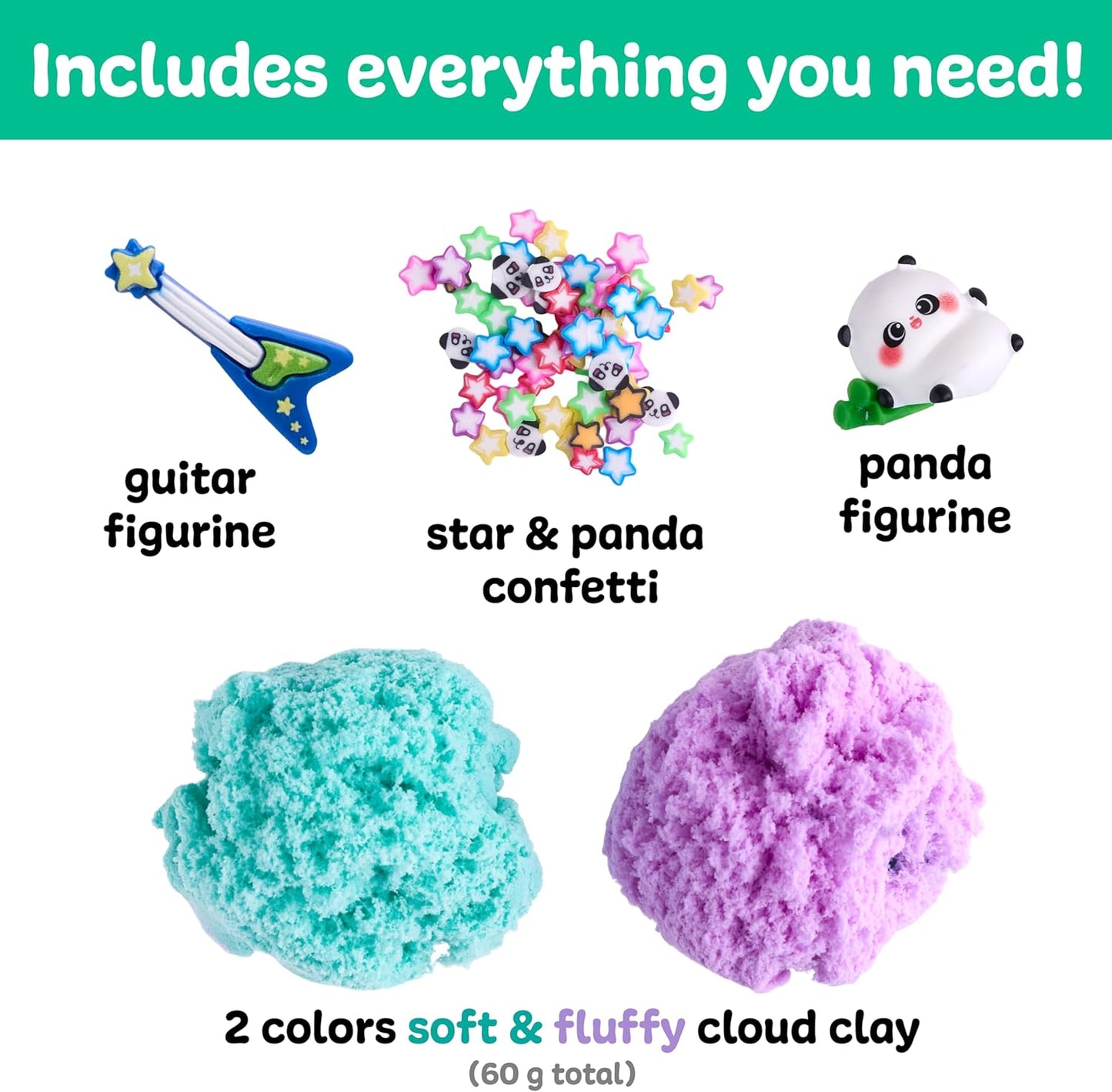 Sensory Minis Cloud Clay Panda