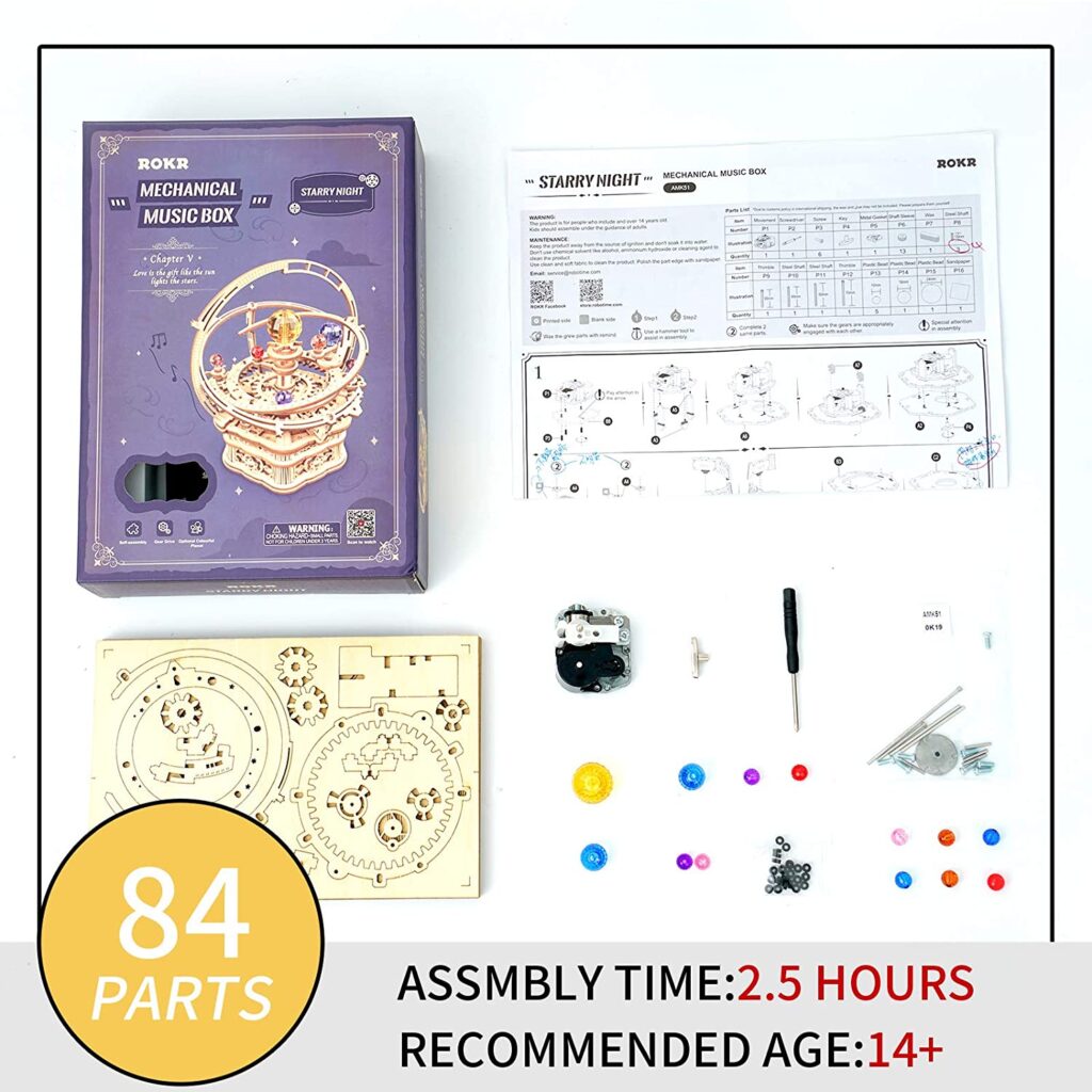 Mechanical Music Box Starry Night