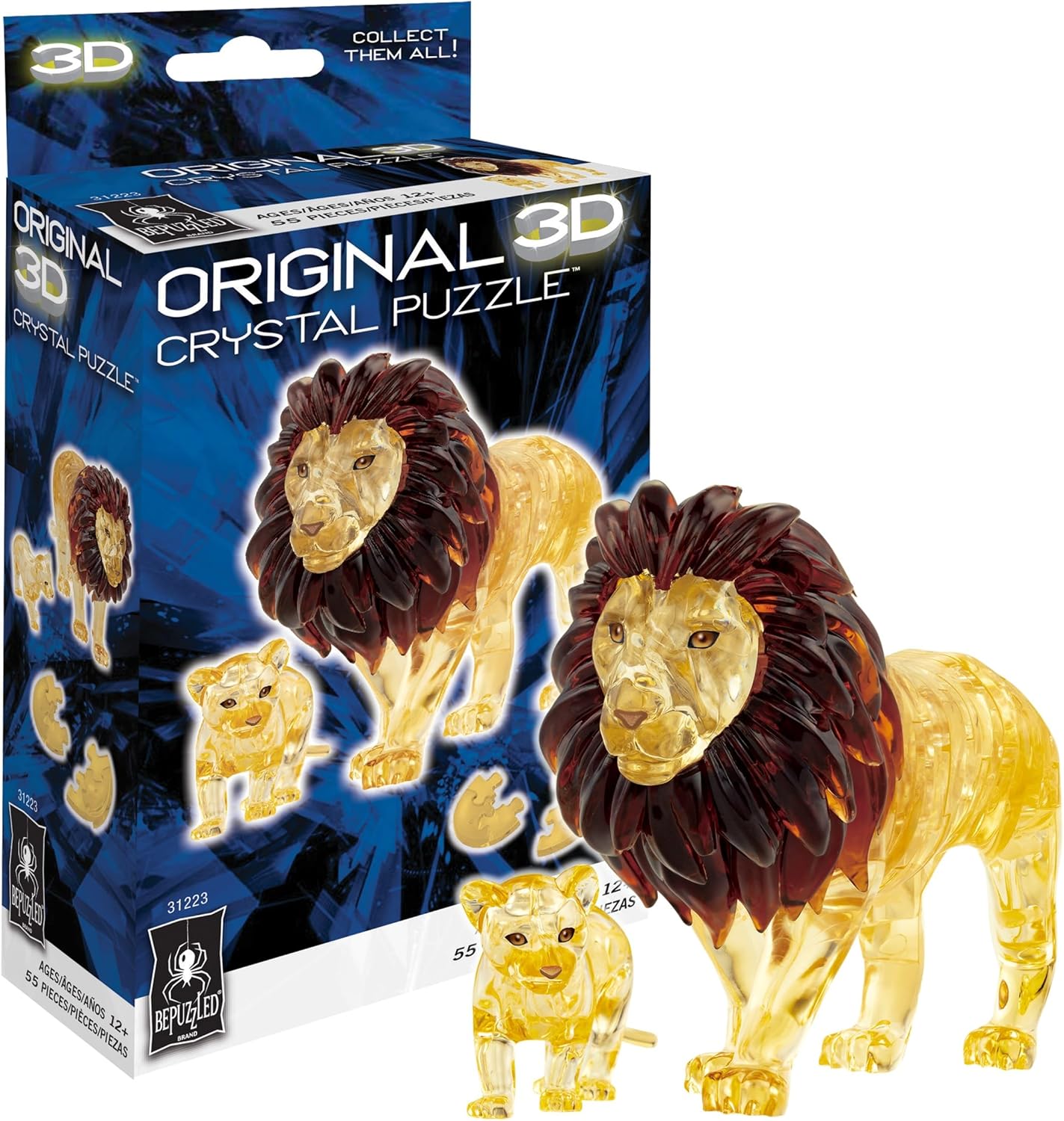 3D Crystal Puzzle Lion & Baby