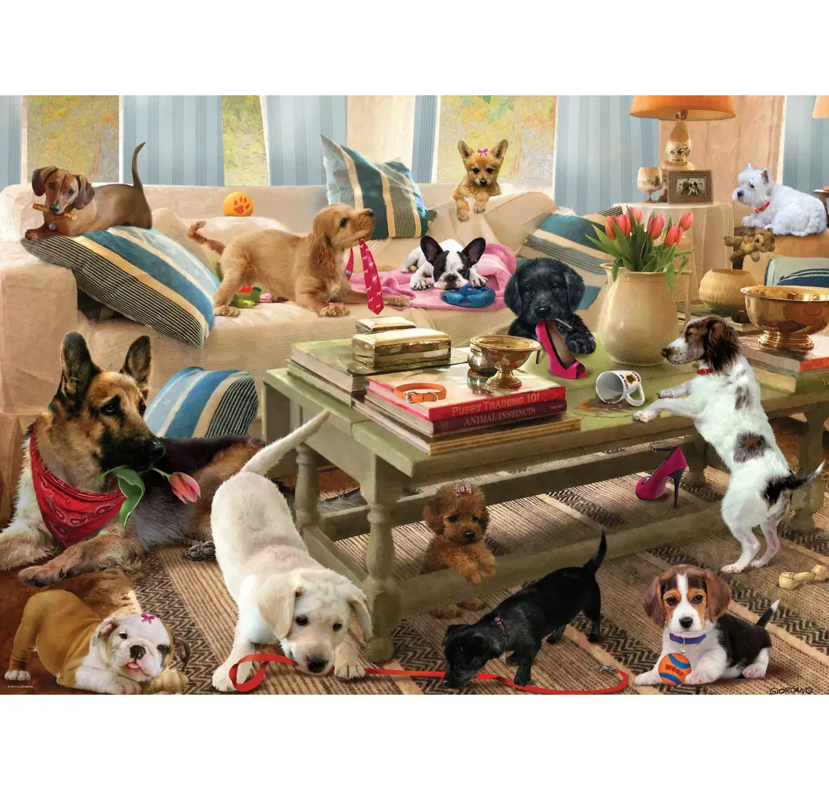 Living Room Pups 300pc