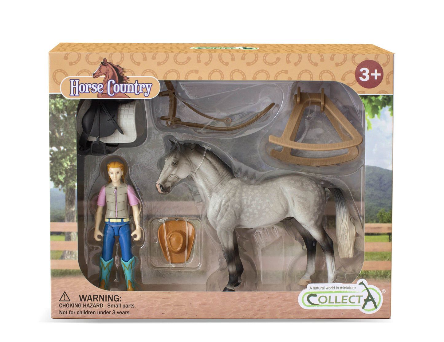 Horse Country Western Rider with Horse and Accessories