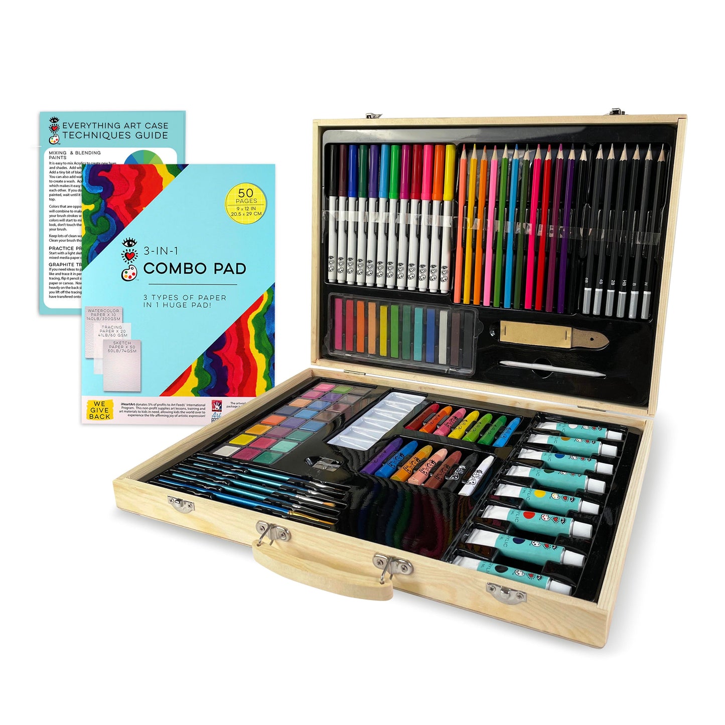 Deluxe Wood Everything Art Case 150pc