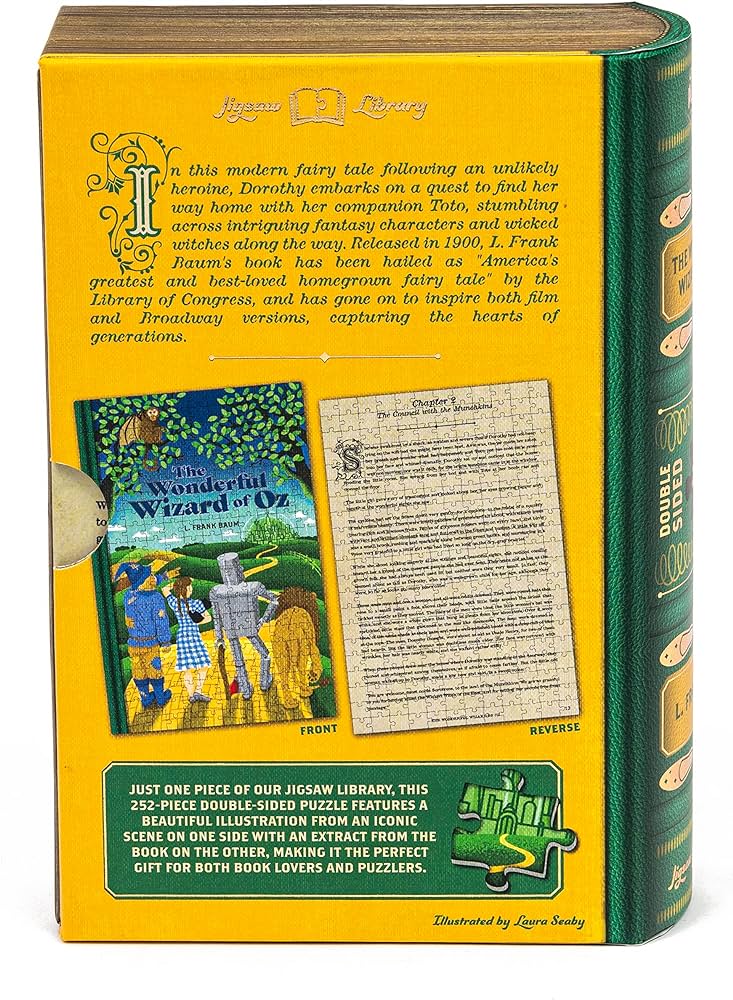 The Wonderful Wizard of Oz 252-Piece Double-Sided Jigsaw Puzzle