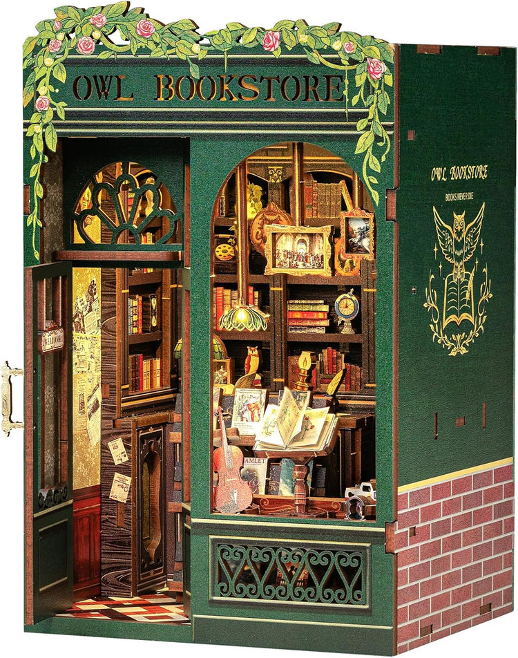 DIY Book Nook Owl Bookstore