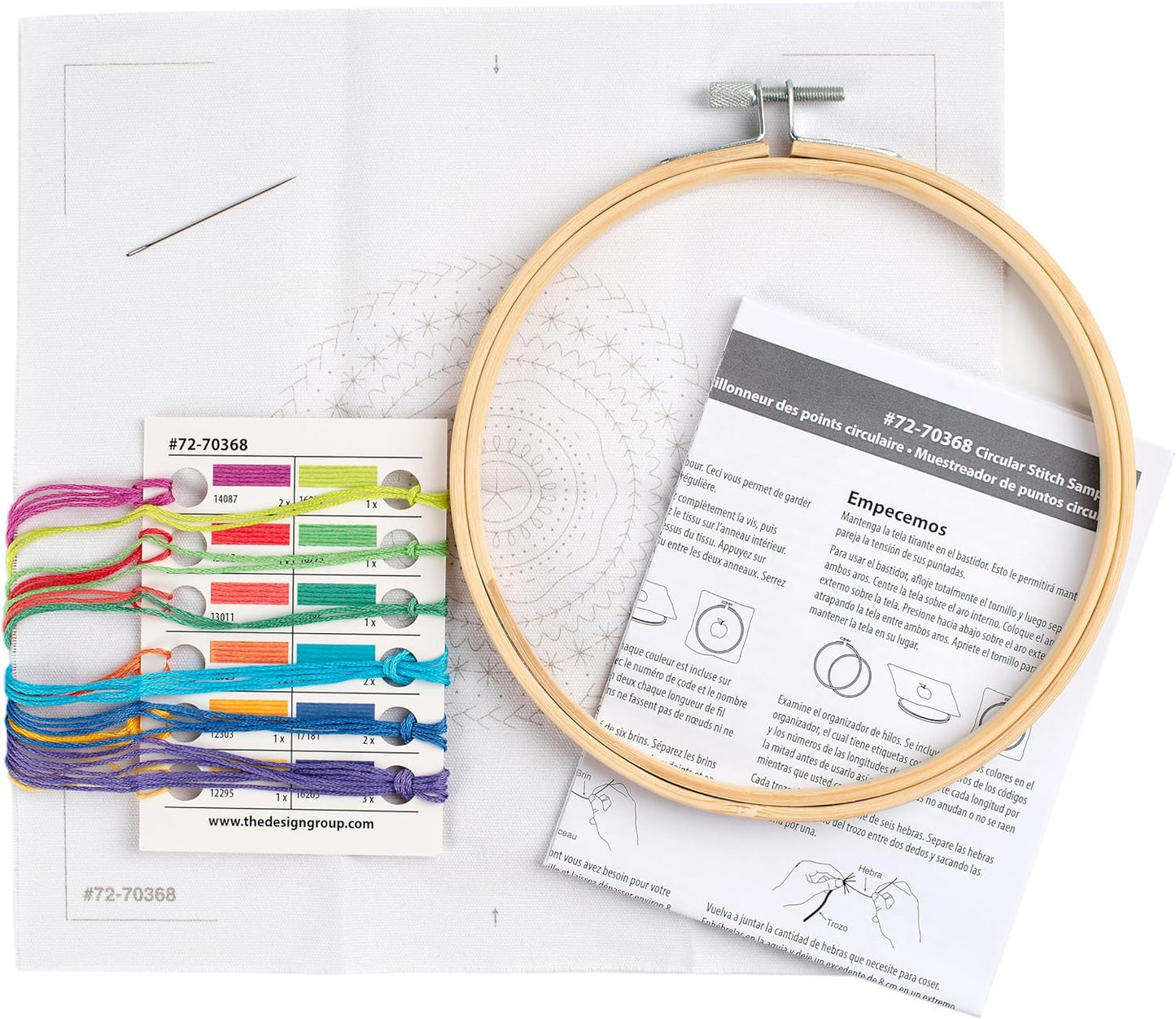 Circular Sampler Embroidery Kit 6"