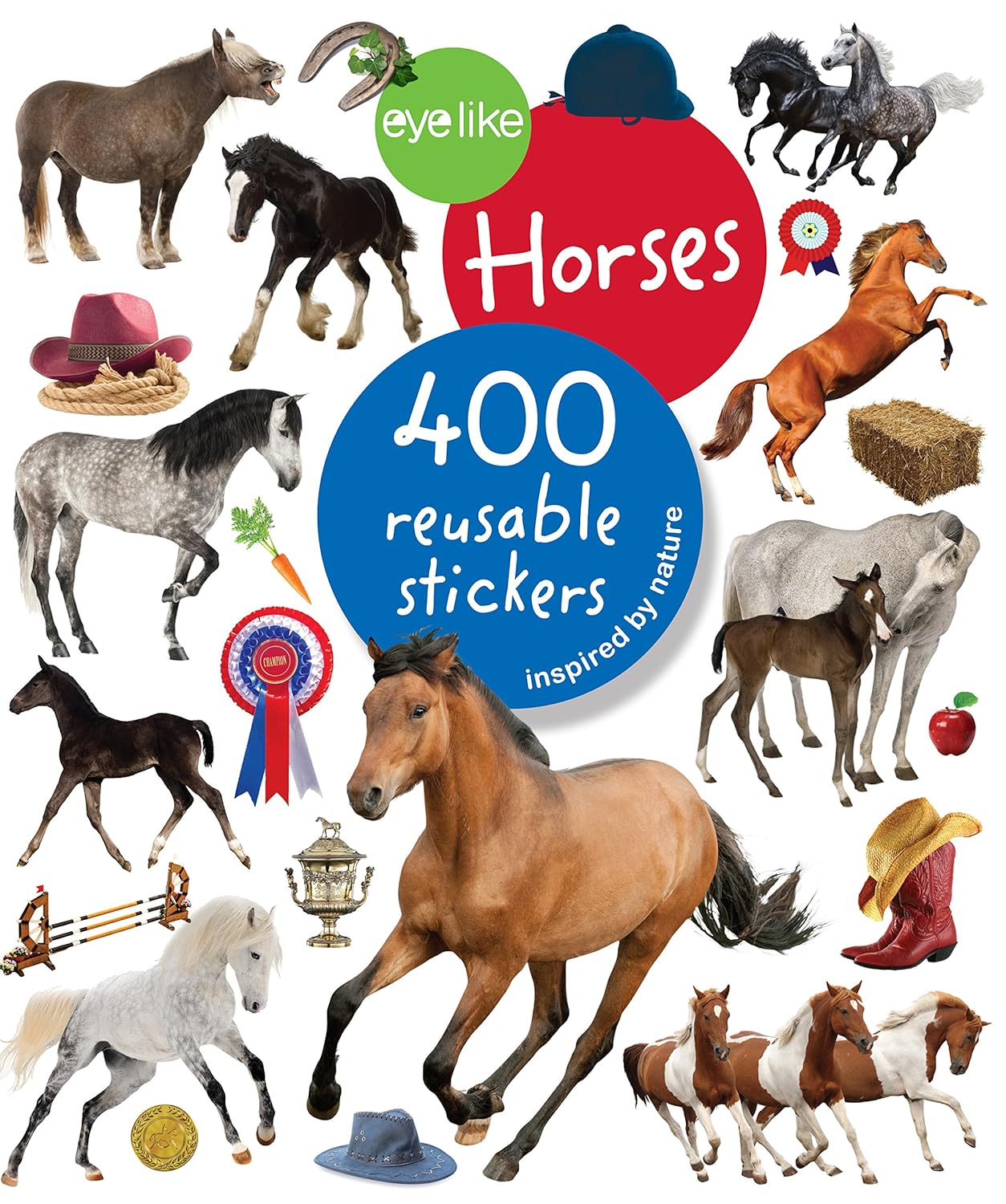 Eyelike Horses Reusable Sticker Book