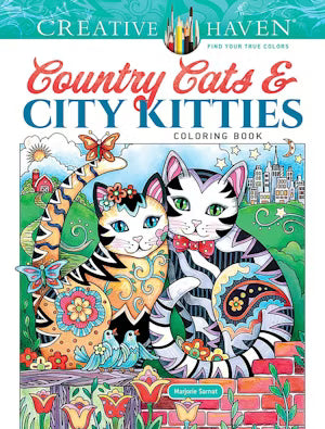 Country Cats & City Kittens Coloring Books