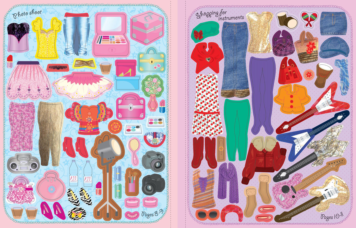 Sticker Dolly Dressing Popstars