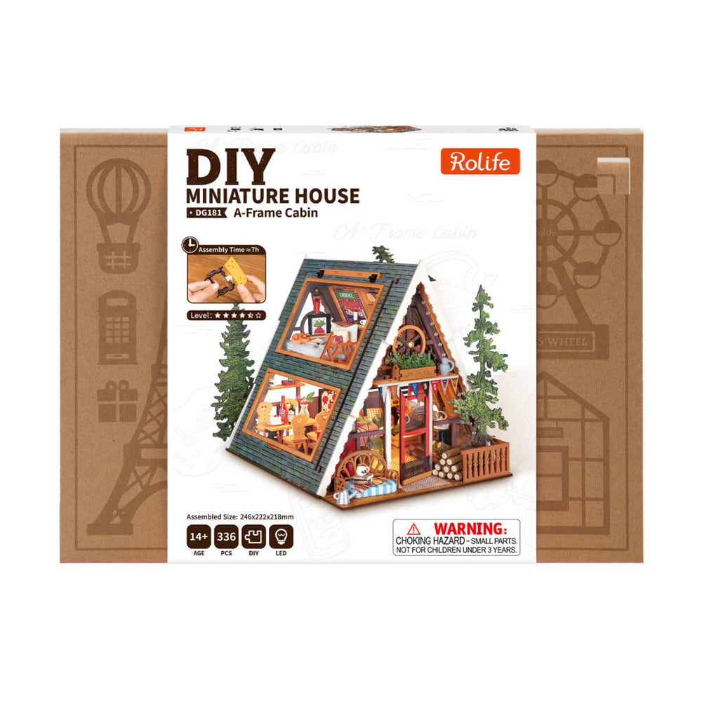 DIY Miniature House A-Frame Cabin