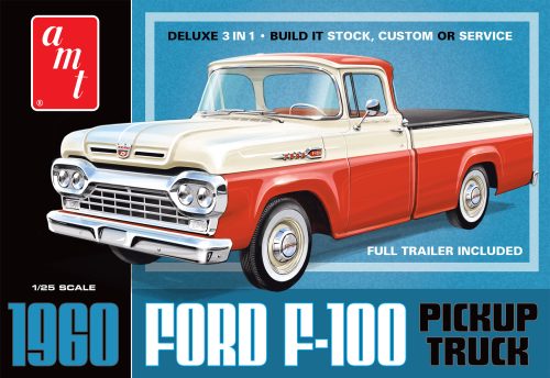 Ford F-100 Pickup Truck with Trailer 1960 1/25