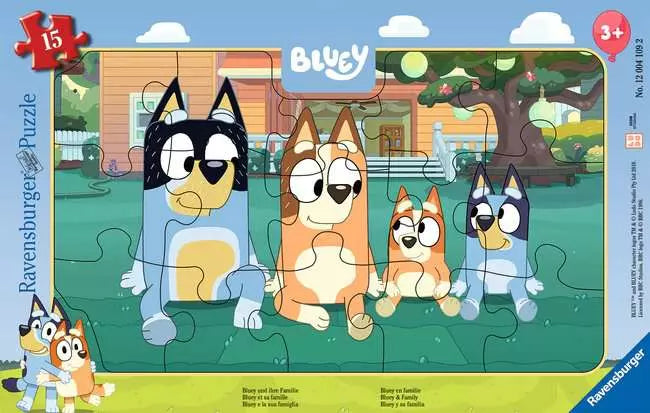 Bluey & Family 15pc tray puzzle