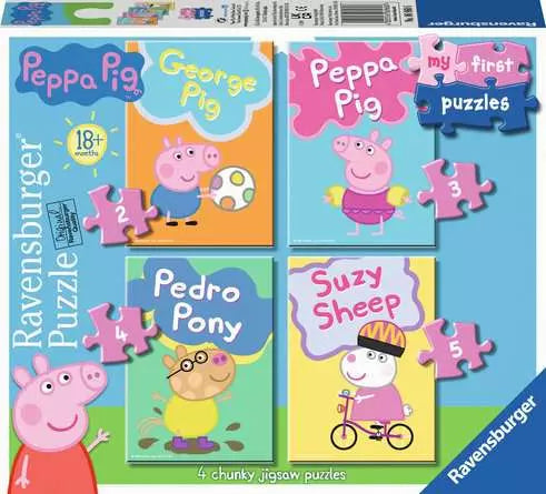 Peppa Pig My First Puzzle 2-3-4-5pc jigsaw puzzle
