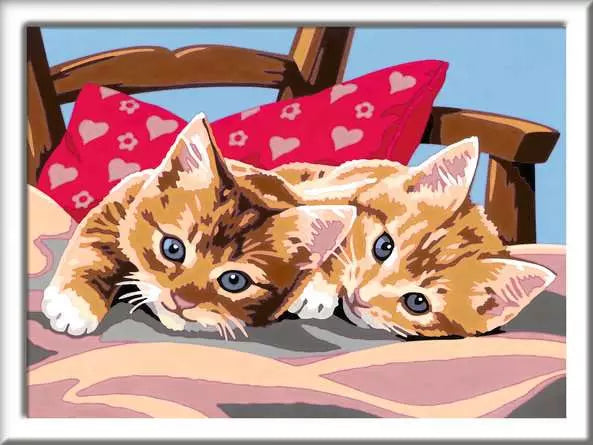 CreArt Two Cuddly Cats 9.5X7"