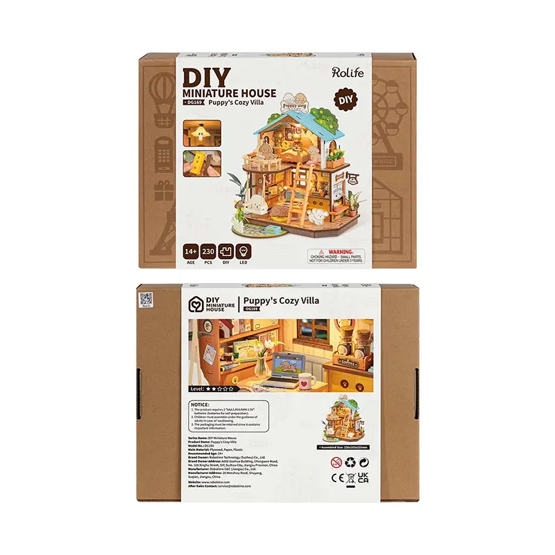 DIY Miniature House Puppy's Cozy Villa