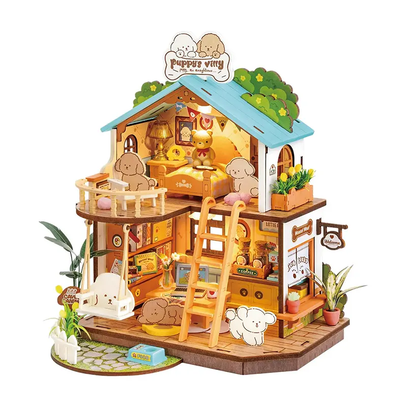 DIY Miniature House Puppy's Cozy Villa