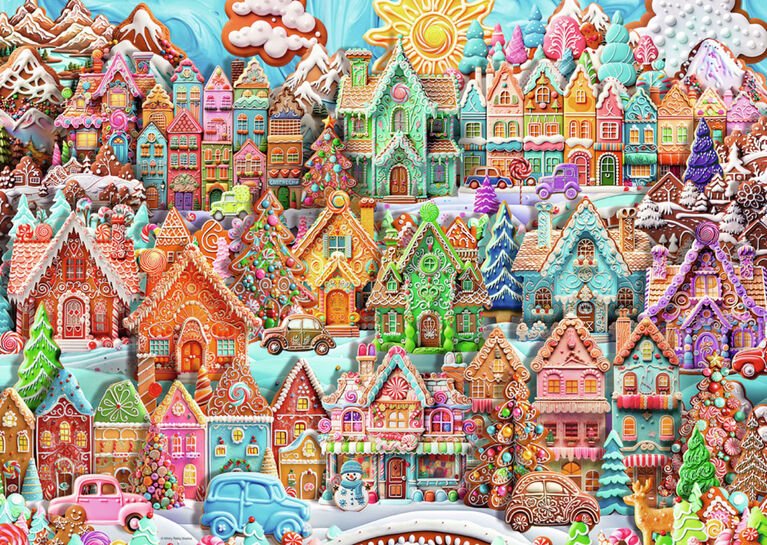 Christmas Cookie Village 1000pc