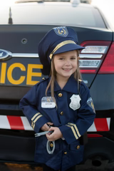 Navy Police Officer Set with Accessories Size 3-4