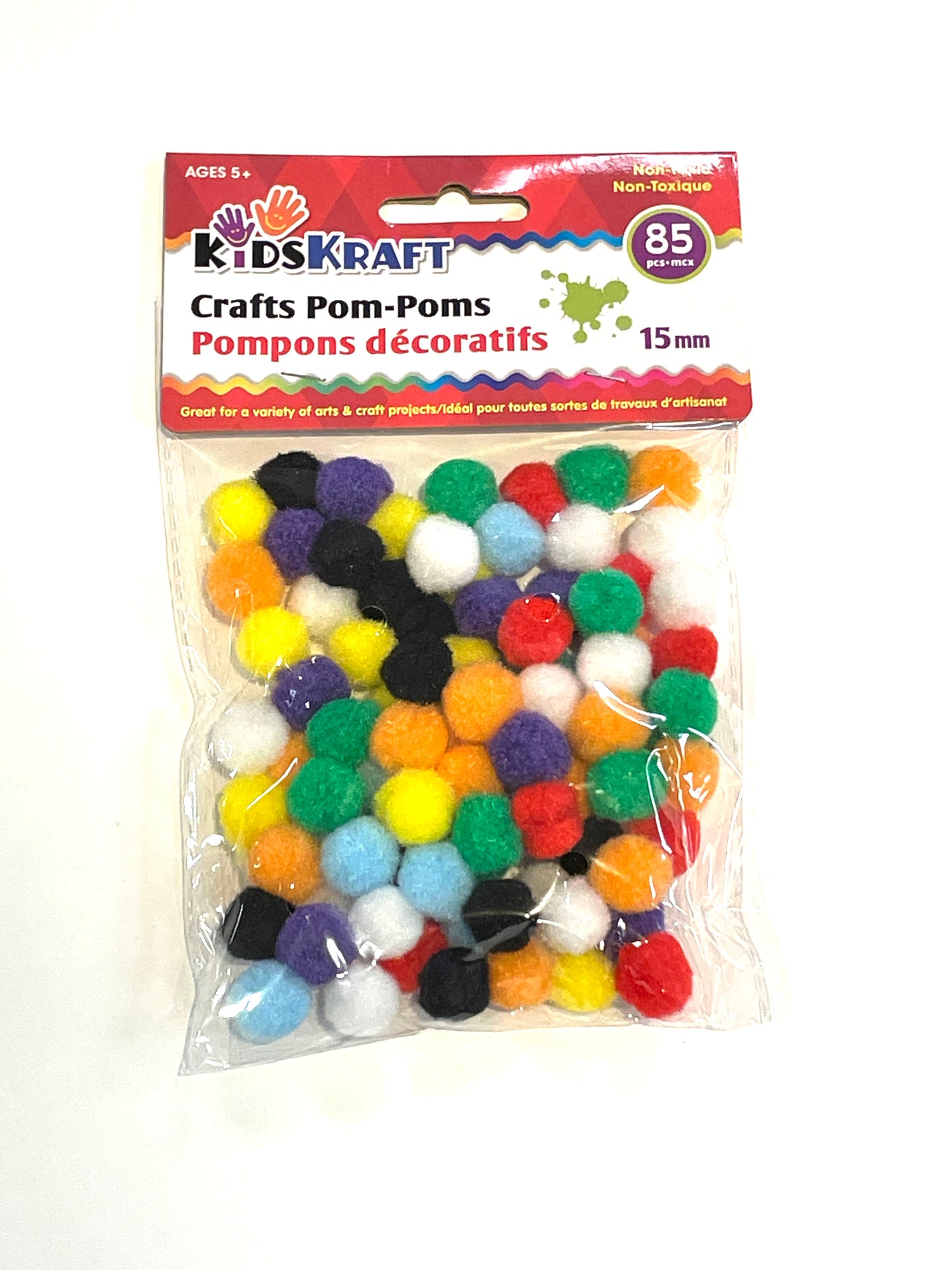 Pom-Poms 15mm 85 pieces