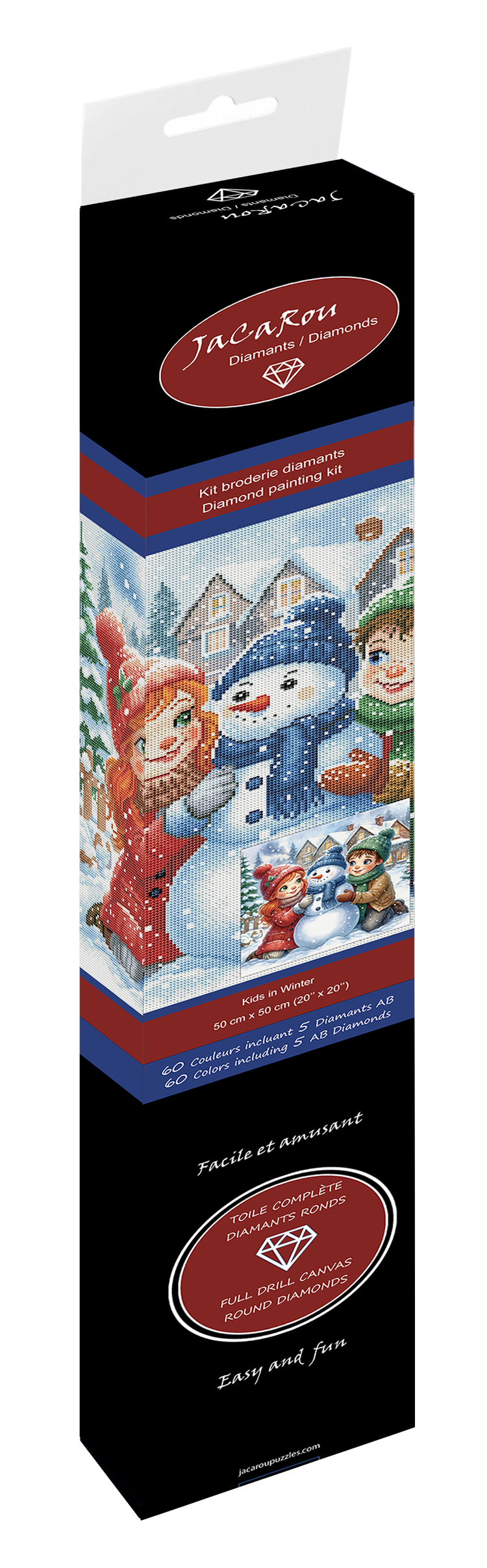 Diamonds Kids in Winter 20X20"