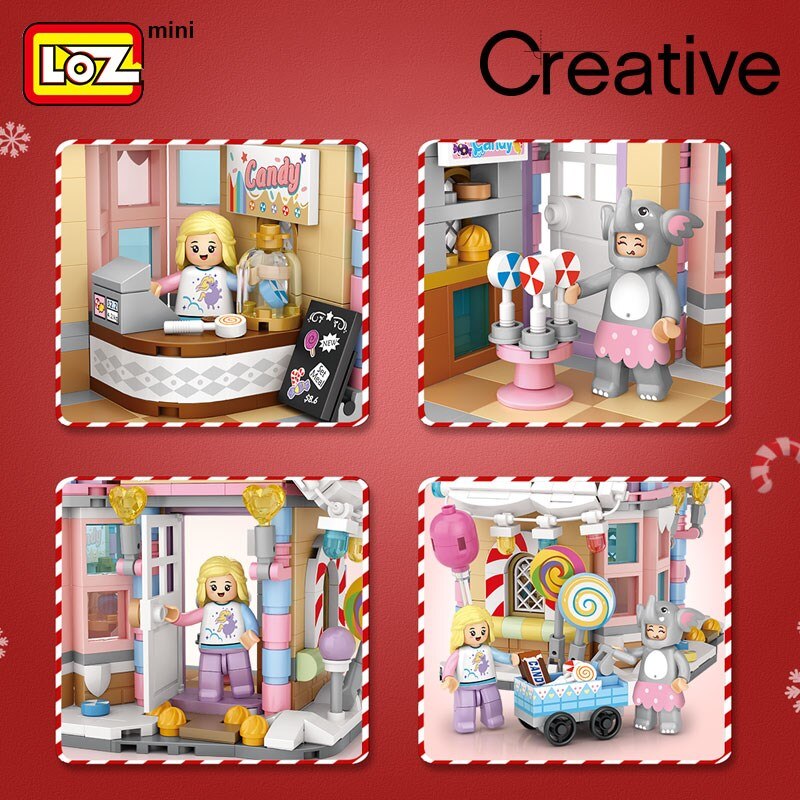 Loz Block Candy House