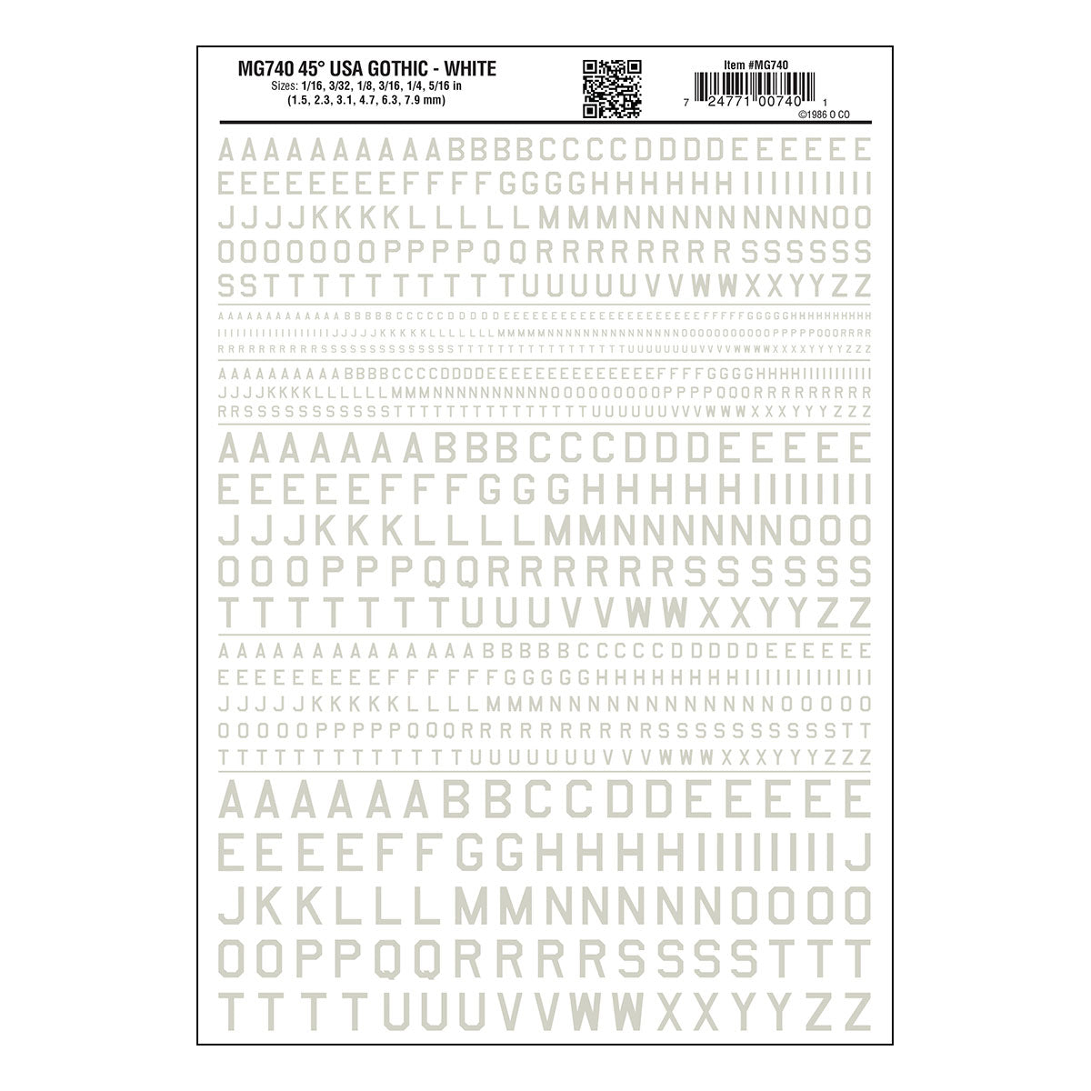 Model Graphics Dry Transfer Decals