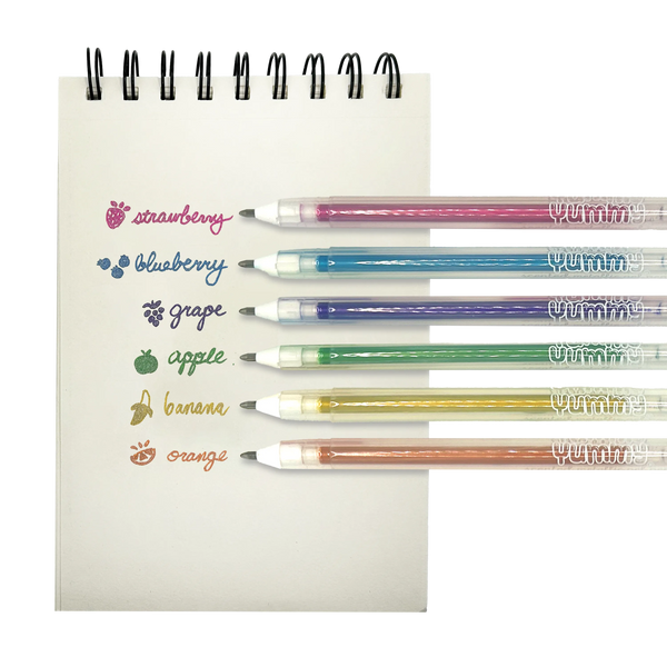 Yummy Yummy 6 Scented Metallic Gel Pens