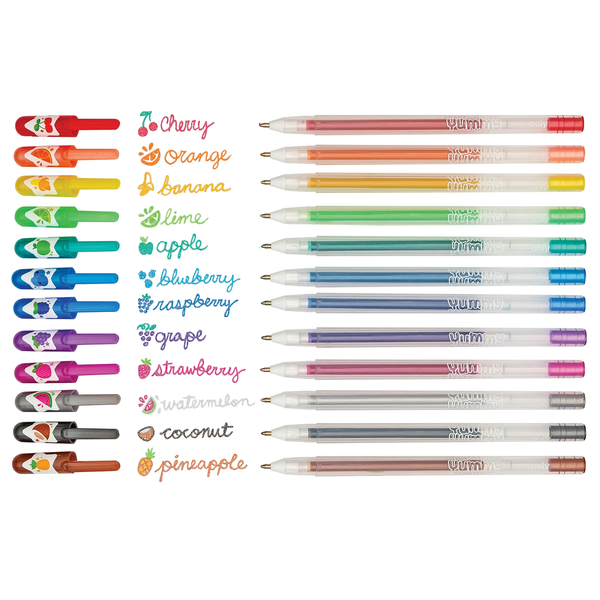 Yummy Yummy 12 Scent Glitter Gel Pens