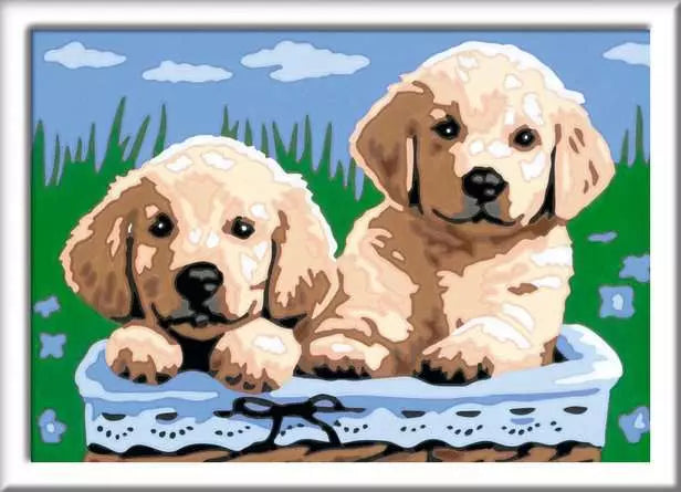 CreArt Cute Puppies7X5"