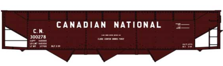 HO Accurail 70-Ton Triple Hopper Canadian National