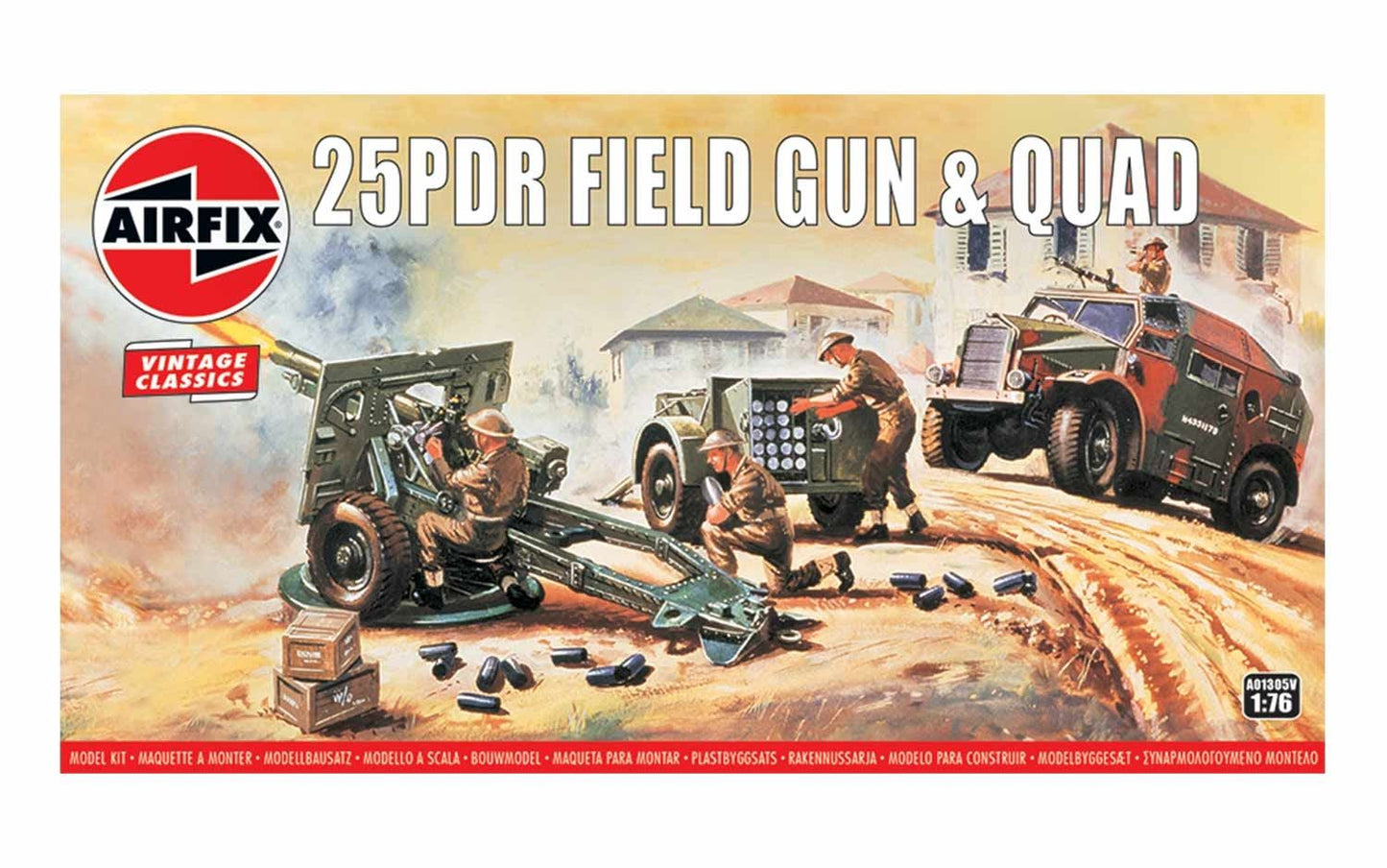 25PDR Field Gun & Quad 1/76