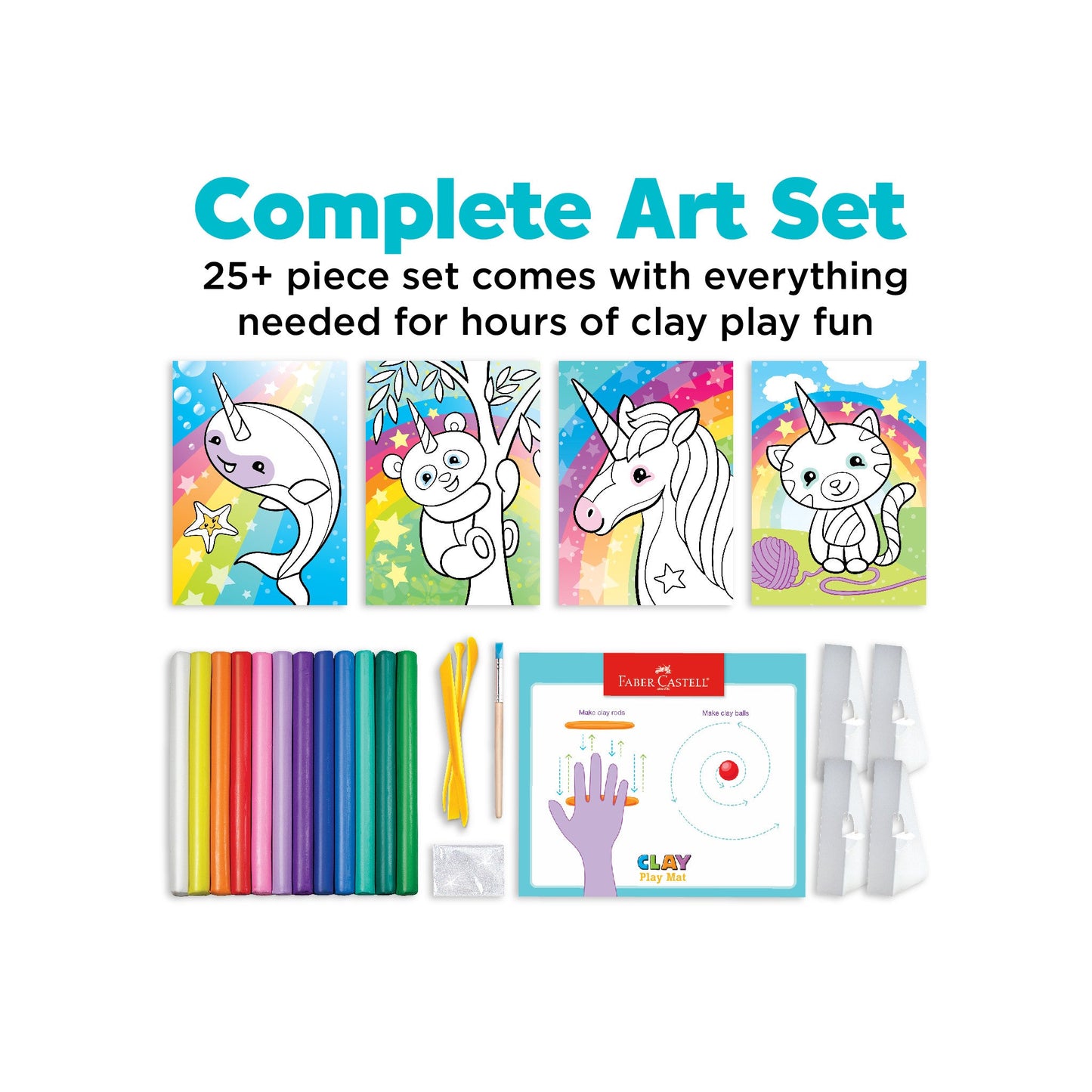 Do Art - Coloring with Clay Unicorn and Friends