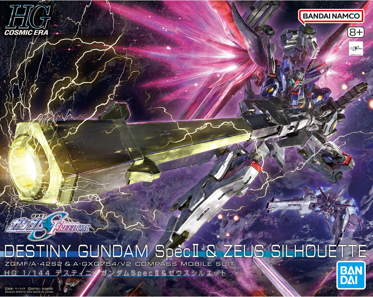 HG Destiny Gundam Spec II & Zeus Silhouette 1/144