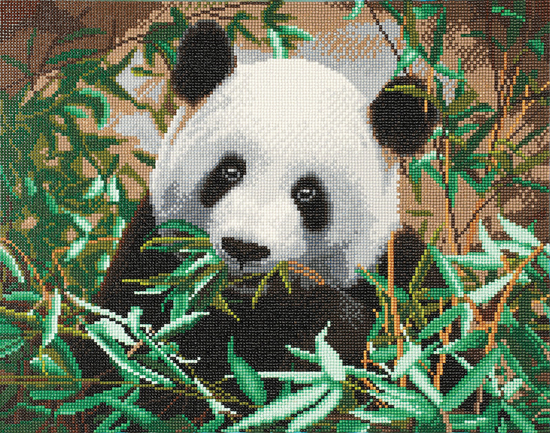 Crystal Art Mounted Kit Friendly Panda