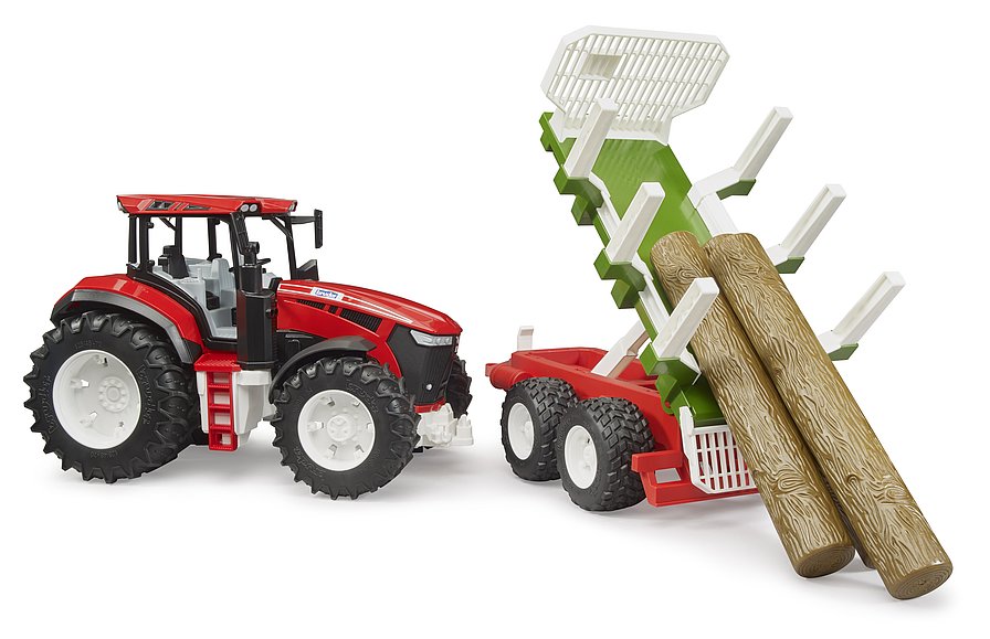 Roadmax Tractor with Logging Trailer & 3 Logs