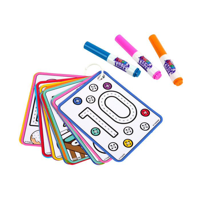 Colour & Erase ABC & 123 Flash Cards