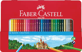 36 Colour Pencils (Tin Case)