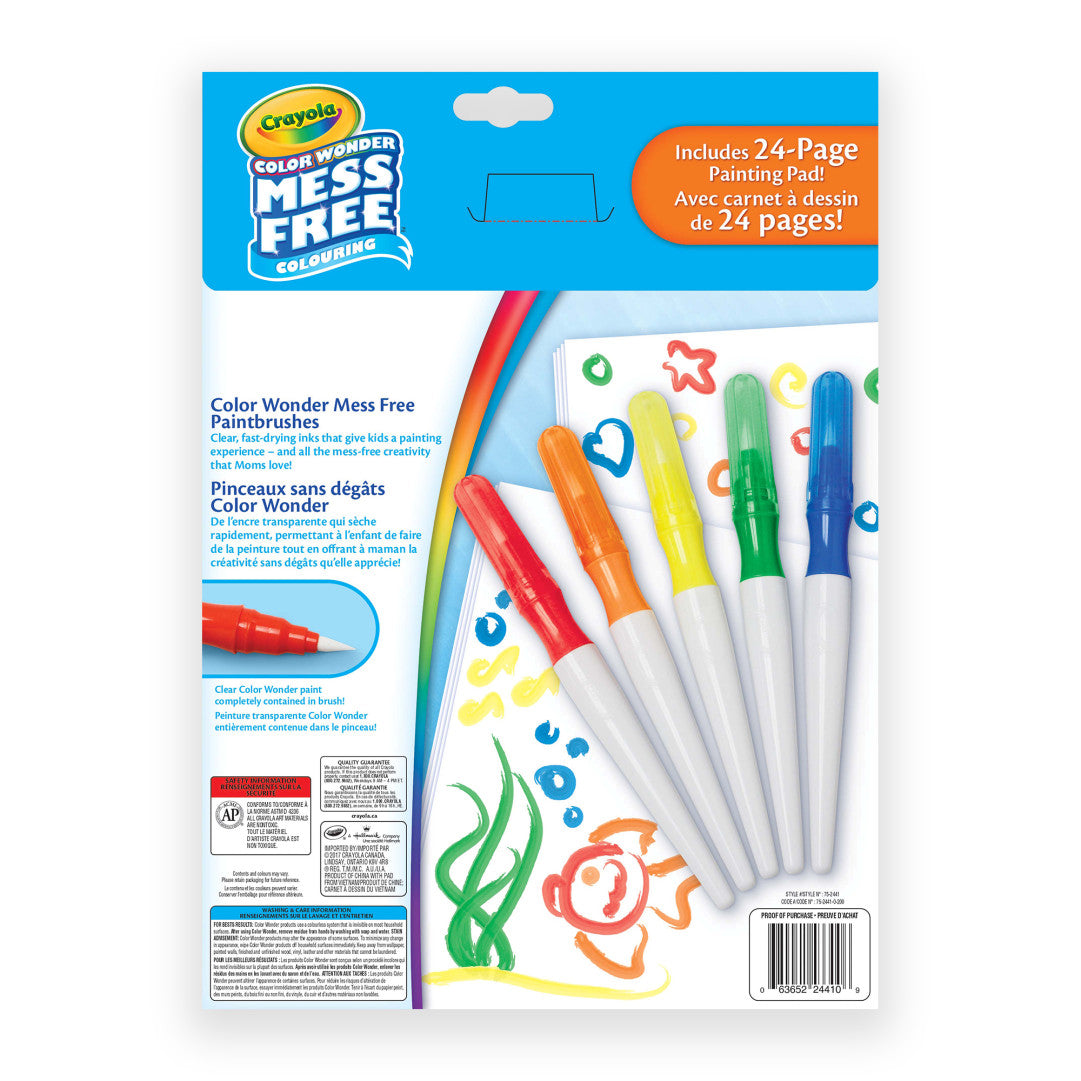 Color Wonder Mess Free Paint Brush Pens & 24 pages pad