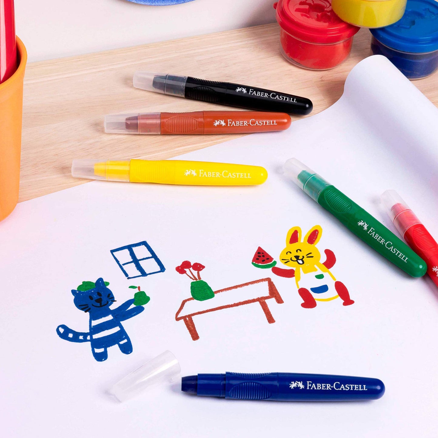 Little Creatives Jumbo Creamy Crayons 6pc