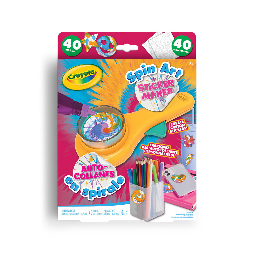 Spin Art Sticker Maker