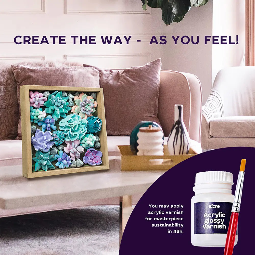 Wood Craft Succulents Tenderness