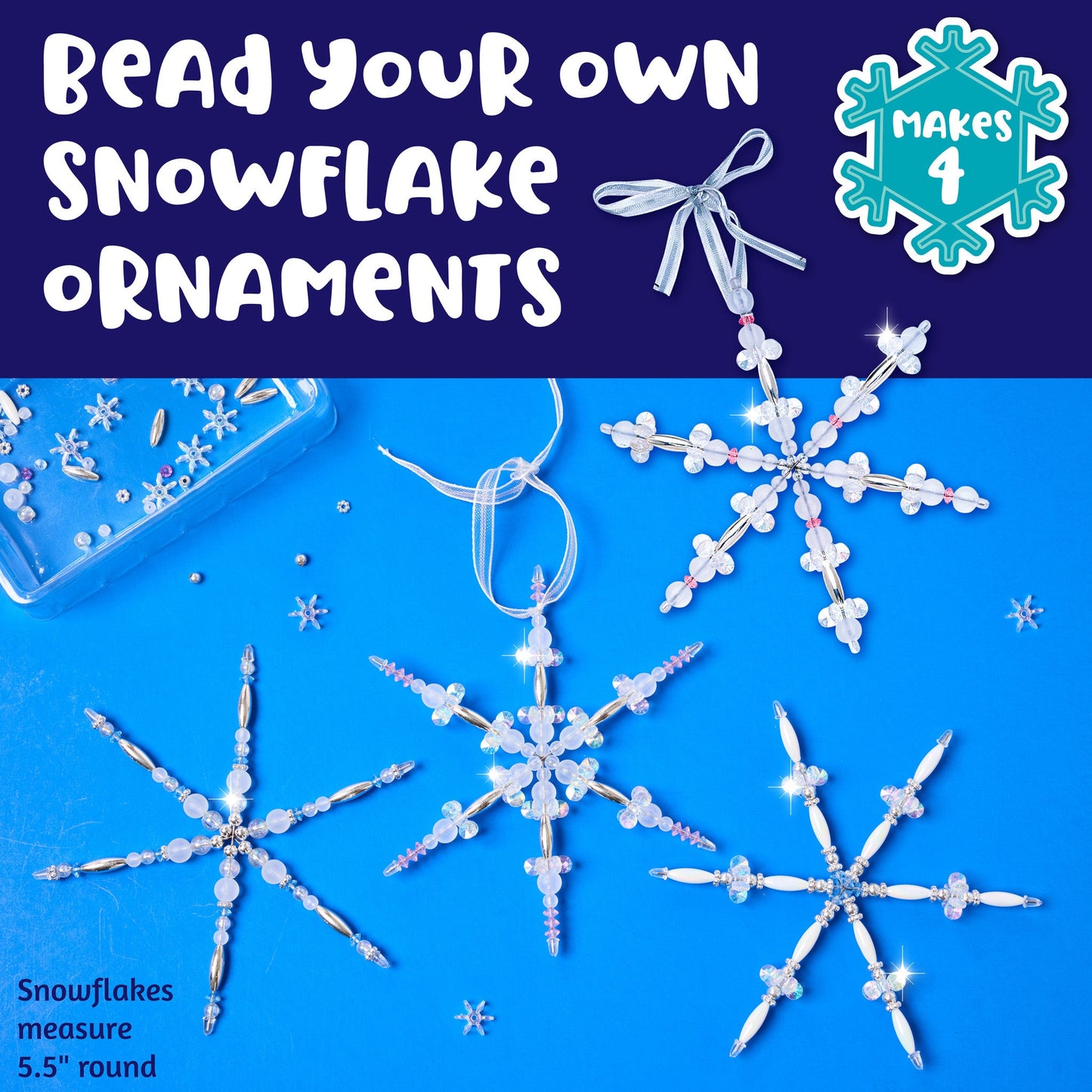Beaded Snowflake Ornaments