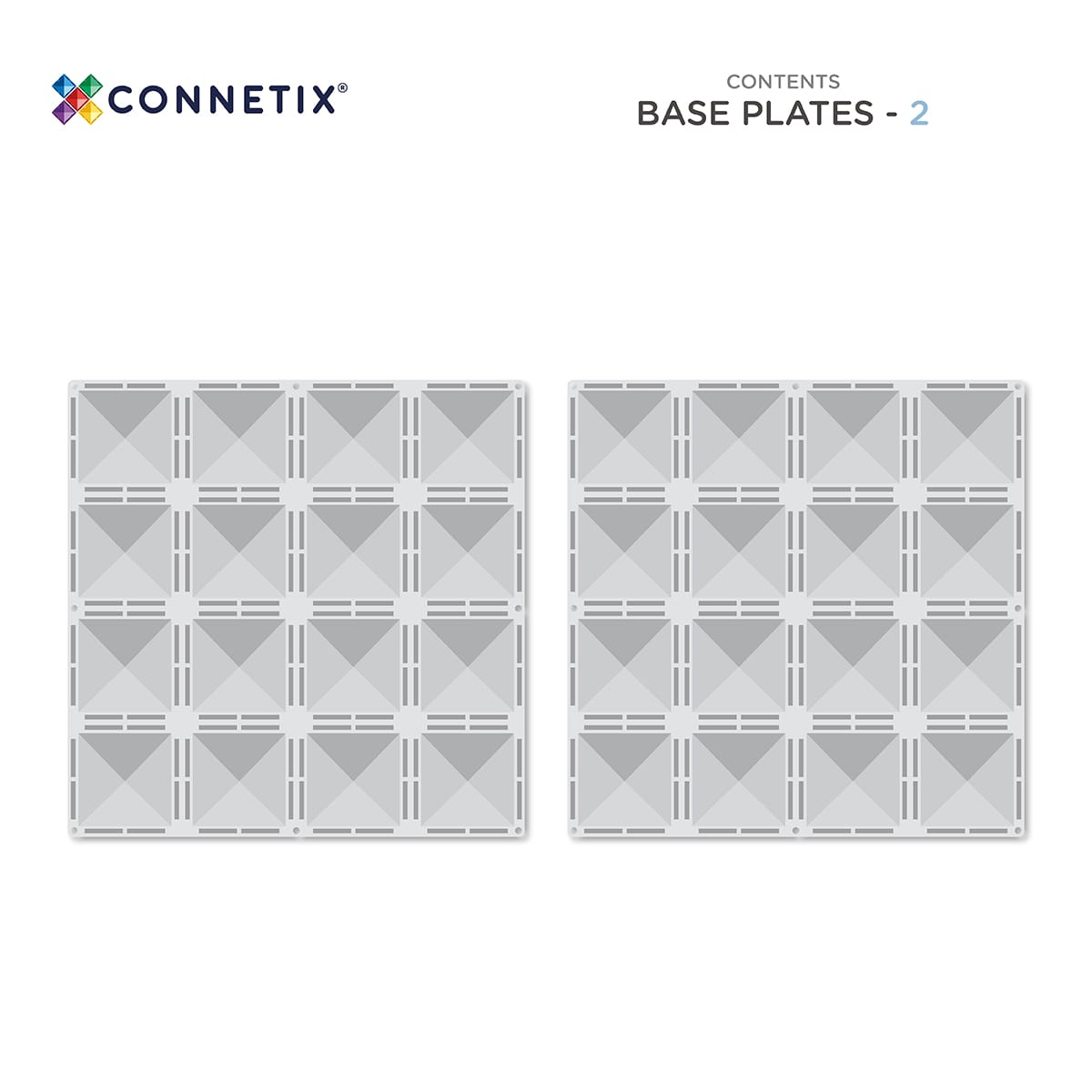 Connetix Clear Base Plate 2pc