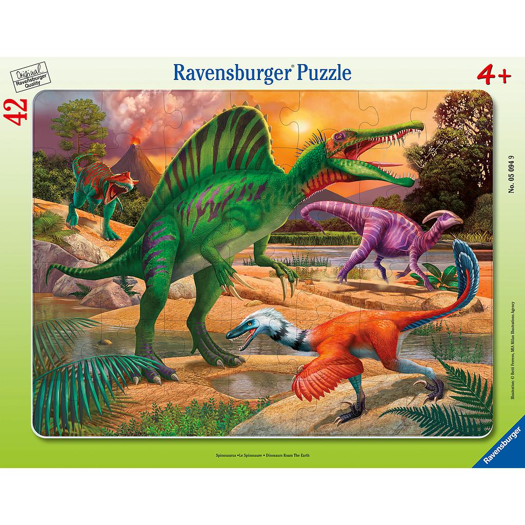 Dinosaurs Roam the Earth 42pc