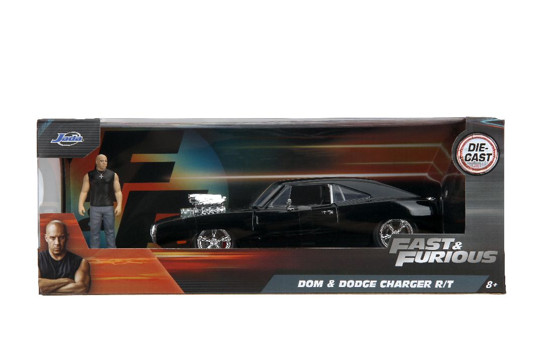 "Hollywood Rides" Fast & Furious - Dom's Dodge Charger R/T with Dom Figure 1/24