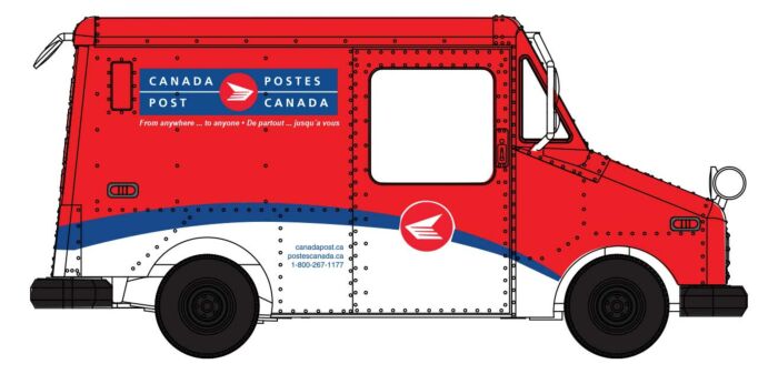 HO Canada Post Mail Truck