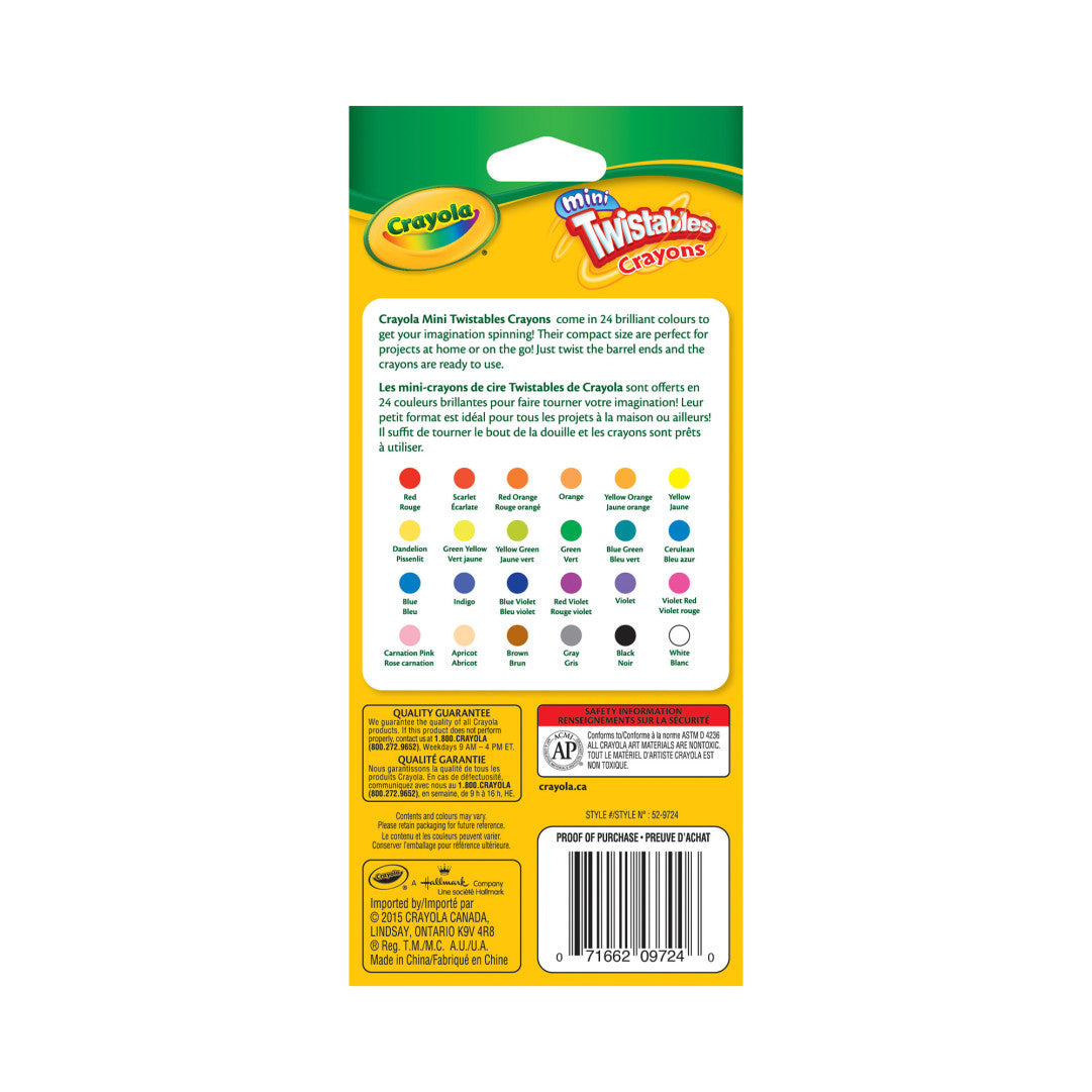 Mini Twistable Crayons 24pc