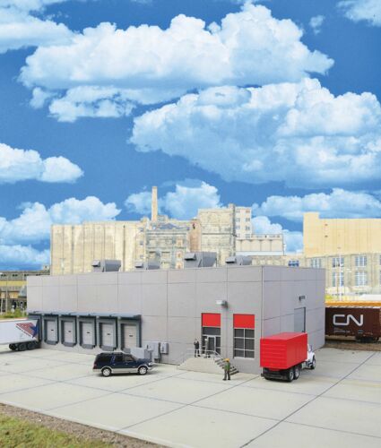 HO Modern Concrete Warehouse Kit