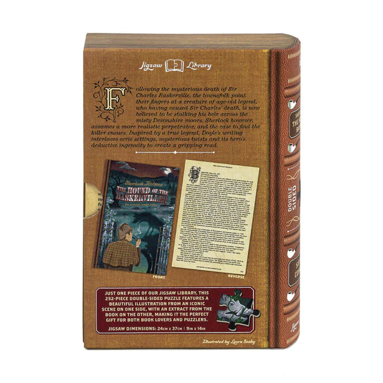 The Hound of the Baskervilles 252-Piece Double-Sided Jigsaw Puzzle